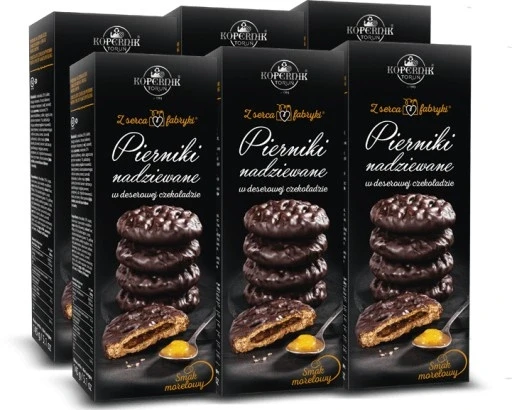 Набір 6 штук преміум пряників з абрикосовим начинком "коперник" 145г X6
