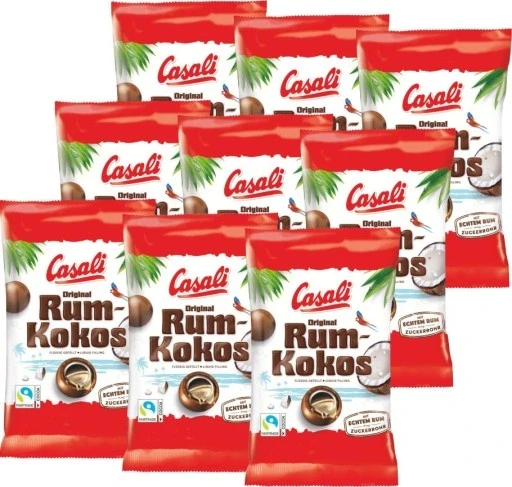 Набір 9 штук (x9) Casali дразе ром-кокос 100г