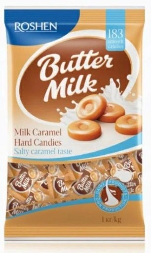 Набір 4 штук 4 штук цукерки Roshen Butter Milk 1кг