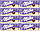 Комплект з 8 штук молочного шоколаду Milka Bubbly Milk & White 95g X8, фото 2