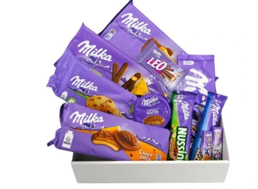 Набір кошик солодощів Milka на день дитини, фото 1