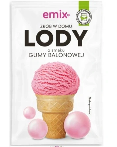 Набір 30 штук 30 штук Emix морозиво з смаком жувальної гуми 60 г