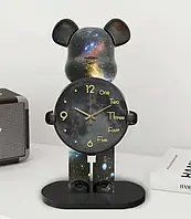 Настільний Годинник Фігурка Ведмідь Bearbrick Космічні 30 см