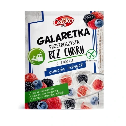 Celiko желе прозоре без цукру з лісових фруктів набір: 30 шт., фото 1
