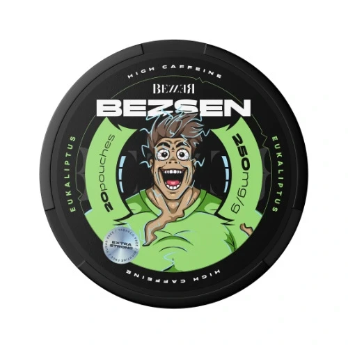 Набір 5 штук безсонних кавових пакетиків Bezzer без цукру з евкаліптом 250мг