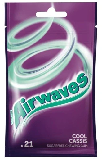 Набір 22 штуки 22 шт. Airwaves Cool Cassis жувальна гумка без цукру 29 г