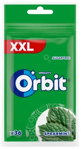 Набір 18 штук 18 шт. Orbit Spearmint Xxl безцукрова жувальна гумка 50 г