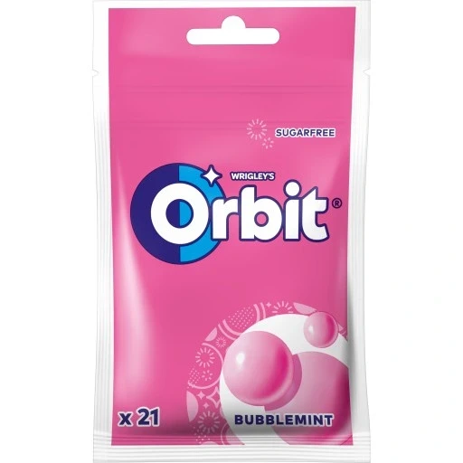 Набір 22 штуки 22 шт. Orbit Bubblemint жувальна гума без цукру 29 г