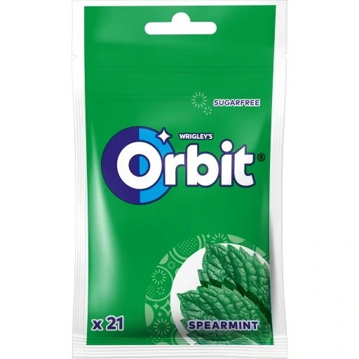 Набір 22 штуки 22 шт. Orbit Spearmint жувальна гумка без цукру 29 г