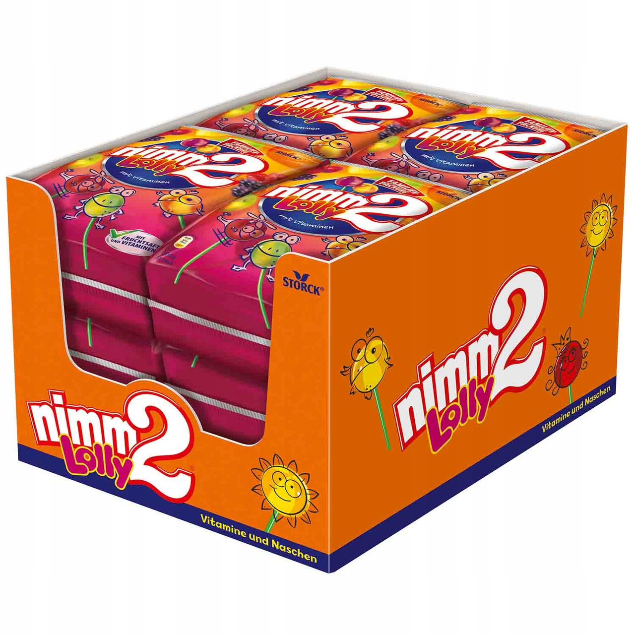 Набір 10 штук Storck Nimm 2 льодяники 20 шт. льодяники Nimm 2 весь картон 10 пакетів