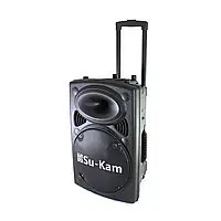 Портативна колонка Su-Kam BT 120D/212D+ 2 мікрофони 12v\220v