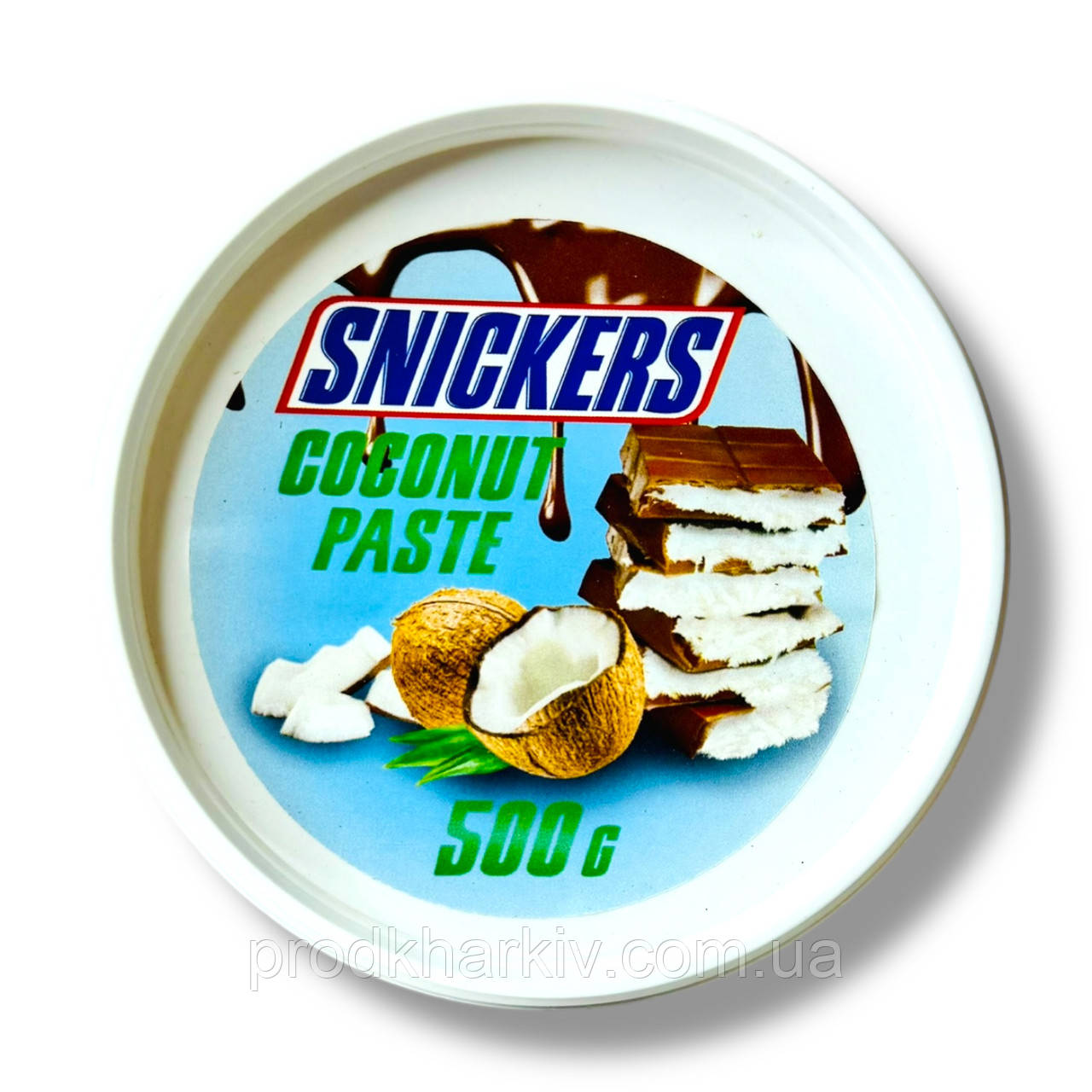 Шоколадна ПАСТА (крем) Snickers з кокосом 500 грамів