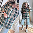 Сорочка в клітинку тканина - турецька фланель котон Туреччина Модель: 771-983, фото 5