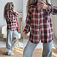 Сорочка в клітинку тканина - турецька фланель котон Туреччина Модель: 771-983, фото 9