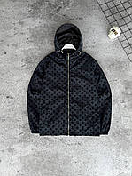 Чоловіча куртка вітровка Louis Vuitton з велюровим логотипом, поліестер, Туреччина, весна-осінь