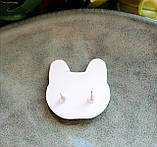 Сережки гвоздики " Оранжеві перлини", фото 2