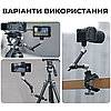 Затискач з шарнірним кріпленням для фотоапарата обладнання телефону струбцина з кульовою головою 1/4" Ulanzi HD02, фото 5