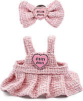 Одяг для ляльок 17 см, розкішний стильний набір з аксесуарами, рожевий, для гри та декору