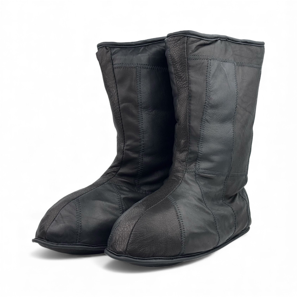 Зимове шкіряне взуття під галош