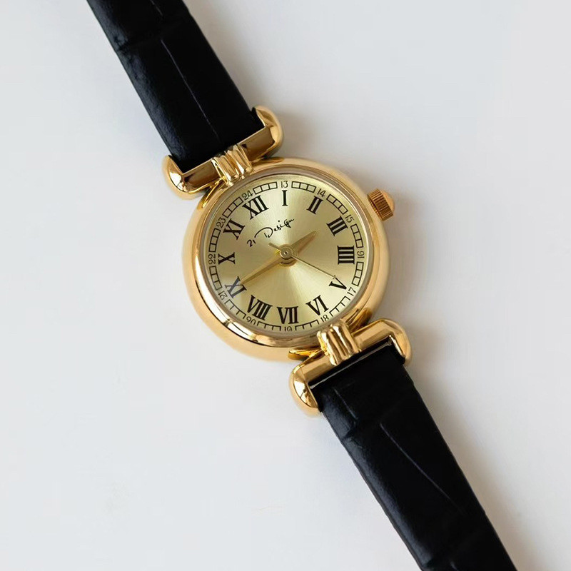 Жіночий кварцовий годинник 21 Design з шкіряним браслетом, фото 1