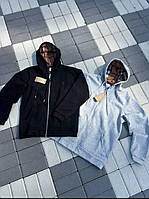 Зипка мужская Burberry Кофта Черная Серая Худи С Капюшоном Кофта На Замку Утепленная Толстовка Брендовая Кофта На Осень