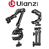 Затискач з шарнірним кріпленням для фотоапарата обладнання телефону струбцина з кульовою головою 1/4" Ulanzi HD02, фото 2