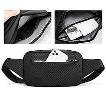 Сумка крос-боді Mark Ryden MR8112 із широким ременем водонепроникна, чорна, фото 4