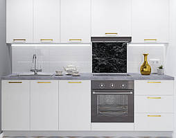 Скіналі чорний мармур розміром 60×60 см у комплекті з кріпленнями