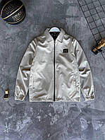 Чоловіча куртка вітровка Hugo Boss з металевим логотипом на весну-осінь, Туреччина, поліестер (водовідштовхувальний)