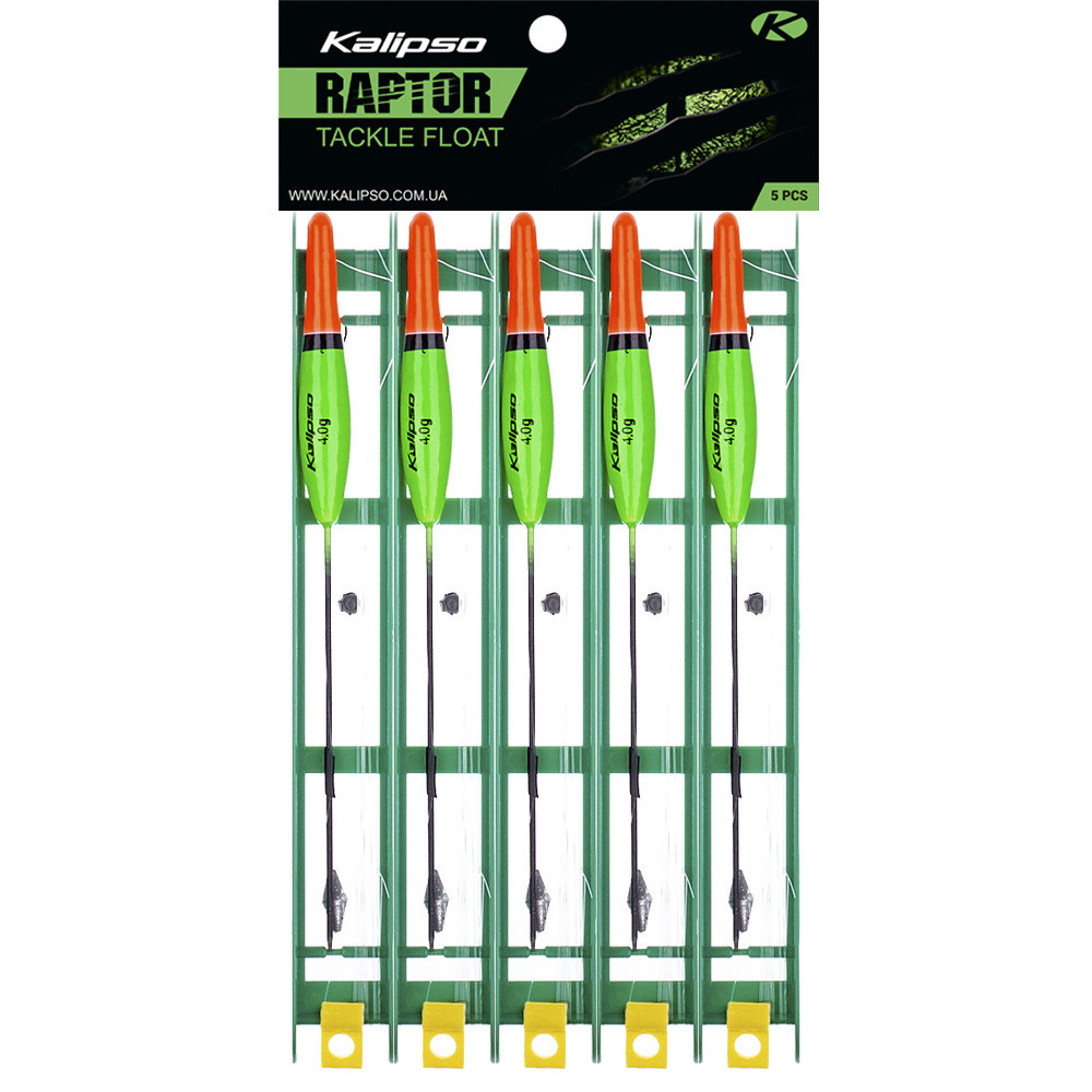 Снасть Kalipso Raptor Tackle float-1009 7m 0.23 mm 4.0 g No8 green (5)NEW2025 (203749) 43061063, фото 1