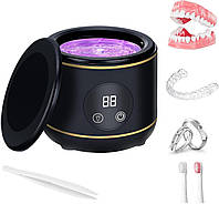 Ультразвуковой очиститель Padonco 20 Вт 230 мл для зубных протезов капп ювелирных изделий черный с тремя режимами