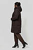 Жіноче зимове пальто прямого крою з капюшоном Паула, розміри 50-60, фото 9