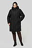 Жіноче зимове пальто прямого крою з капюшоном Паула, розміри 50-60, фото 10