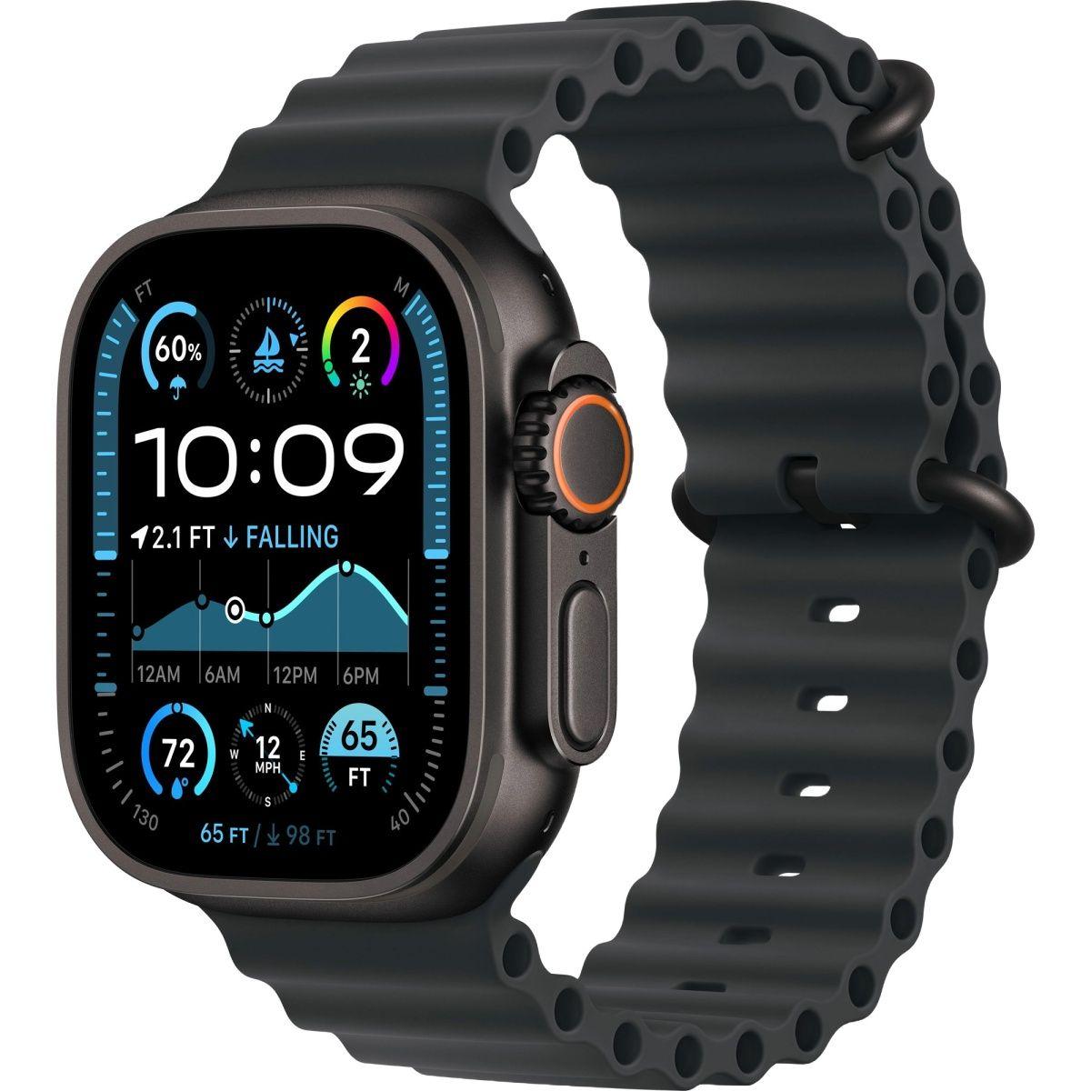 Apple Watch Ultra 2 GPS + Cellular 49mm Black Titanium Case w. Black Ocean Band (MX4P3) Розумний годинник, фото 1
