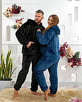 Тепла піжама унісекс тепла з кенгуру, фото 3