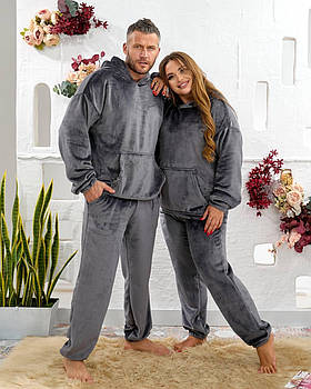 Тепла піжама унісекс тепла з кенгуру