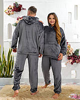 Тепла піжама унісекс тепла з кенгуру, фото 7