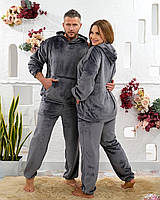 Тепла піжама унісекс тепла з кенгуру, фото 4