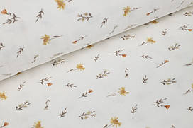 Фланель Різнокольорові дрібні квіточки на білому, ширина 240 см