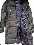 Куртка довга парка пальто пуховик зимова чоловіча, фото 4