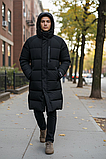 Куртка довга парка пальто пуховик зимова чоловіча, фото 3