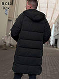 Куртка довга парка пальто пуховик зимова чоловіча, фото 8