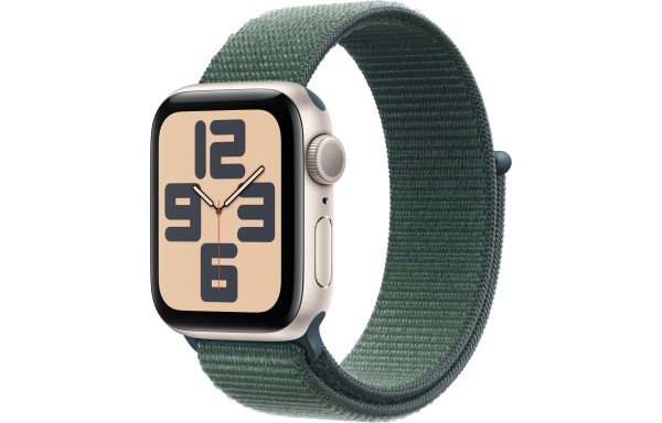 Apple Watch SE 2 40mm Starlight Aluminium Case w. Lake Green Sport Loop (MXEH3) Розумний годинник, фото 1
