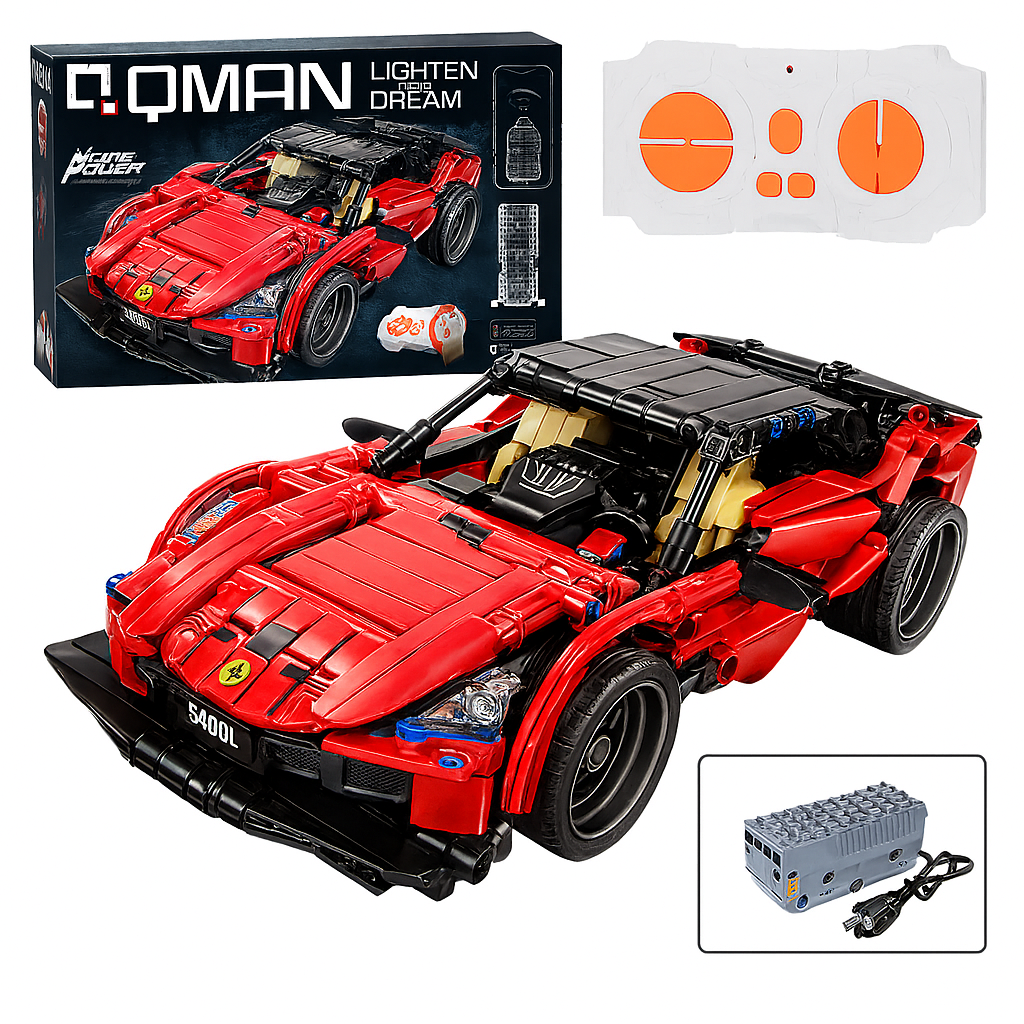 Дитячий конструктор машинка на радіокеруванні Qman 425 деталей, фото 1