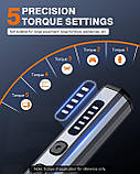 Електрична міні-викрутка Xiamen 38-в-1 з LED-підсвічуванням та регулюванням крутного моменту набір для ремонту телефонів, ноутбукі, фото 4