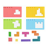 Гра головоломка для дітей пазли дитячі розвиваюча іграшка Настільній тетріс128 пазлів вправи для мозку, фото 2