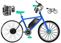 Заводський електрокомплект 500 W 48 V/13A, 20 A MXUS передній/задній з мотор-колесом 26/27/28/29" для велосипеда