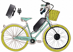 Заводський електрокомплект 500W 36V/13A, 20A MXUS передній/задній з мотор-колесом 26/27/28/29 дюймів для велосипеда