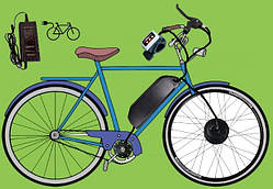 Заводський електрокомплект 500W 36V/13A, 20A MXUS передній/задній з мотор-колесом 26/27/28/29 дюймів для велосипеда