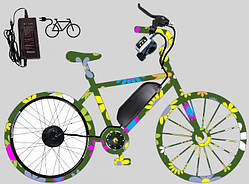 Заводський електрокомплект 500 W 48 V/13A, 20 A MXUS передній/задній з мотор-колесом 26/27/28/29" для велосипеда